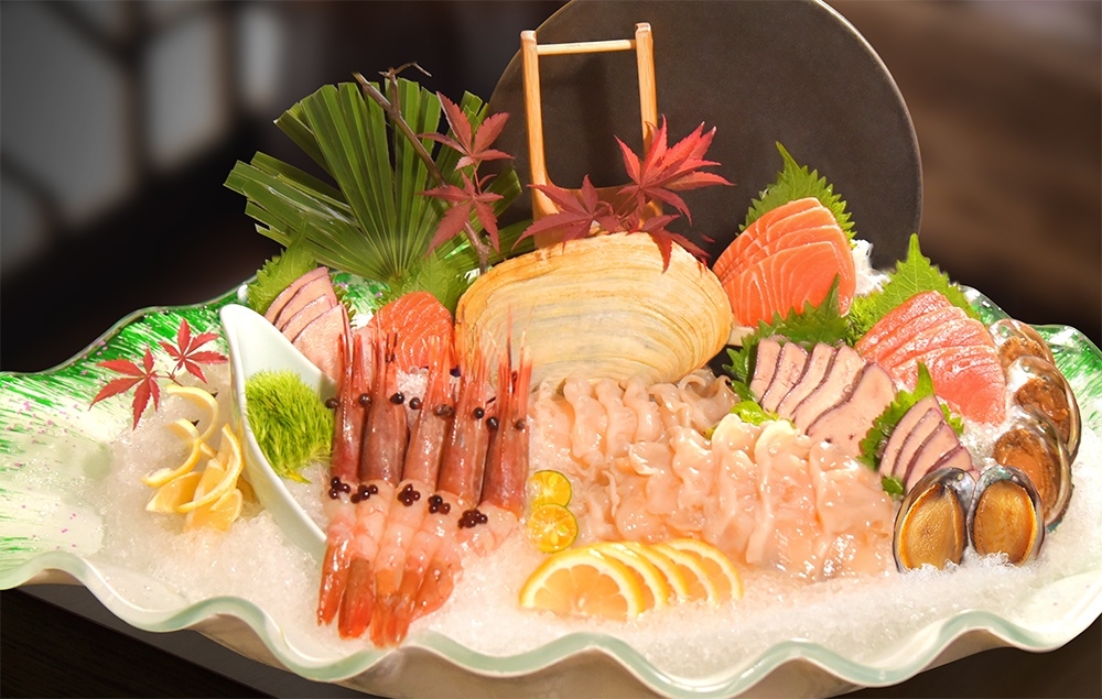 象拔蚌牡丹蝦錦繡刺身拼